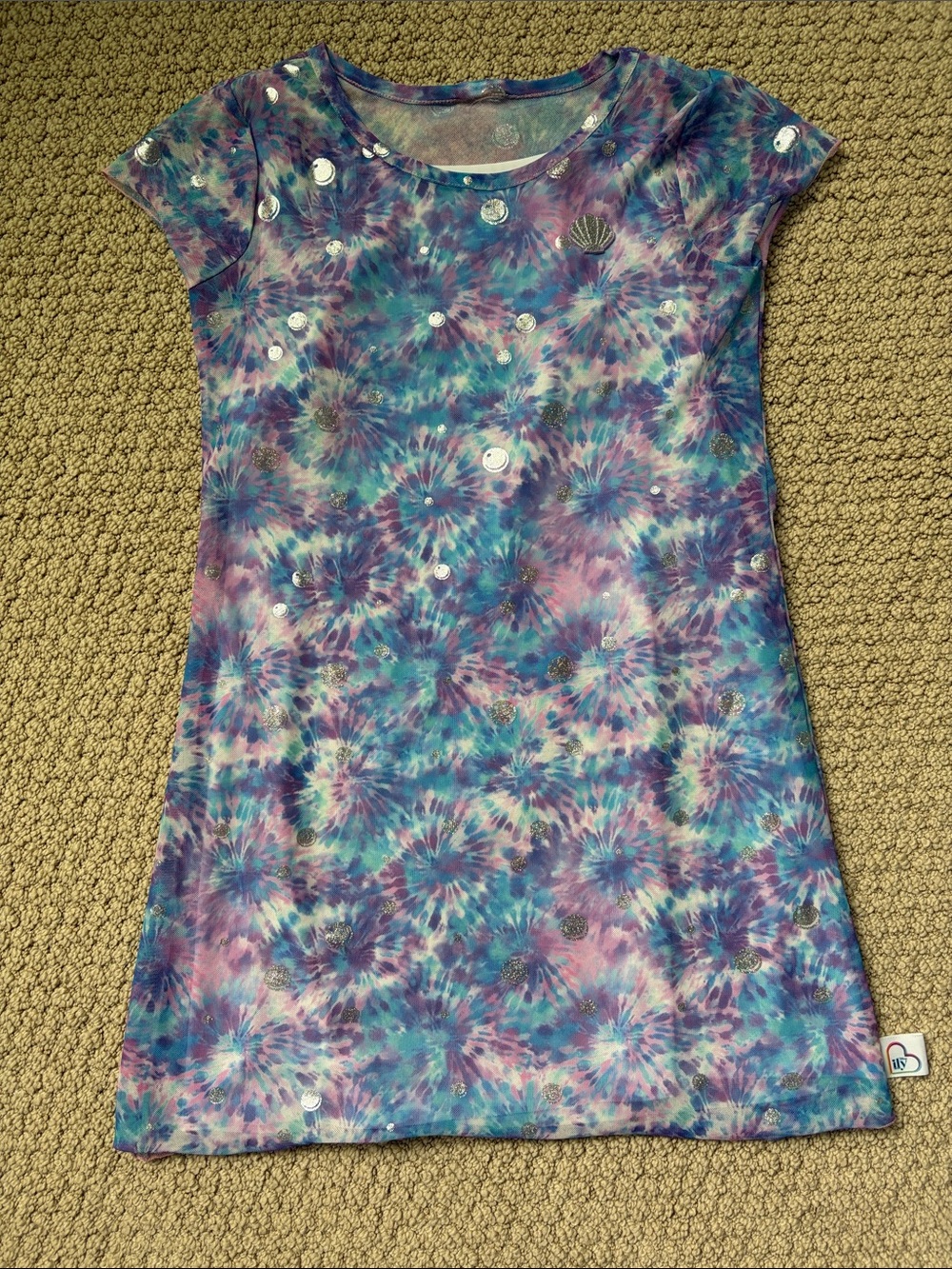 Disneys Little Mermaid 2 layer dress